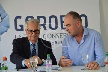 GoroEco arremetió contra los gobernantes del Ayuntamiento en una rueda de prensa  (Foto TA)